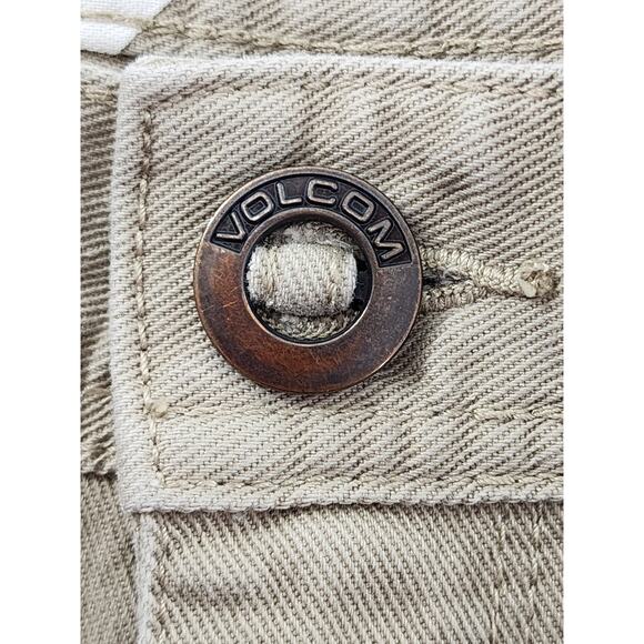 Volcom Stone Made Stretch Cotton Chino Pants Size 29 Tan Casual Straight Leg - Picture 2 of 15